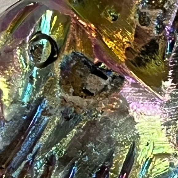 Aurora Sphalerite Wolf 🐺 Crystal Gemstone Carving NWOT